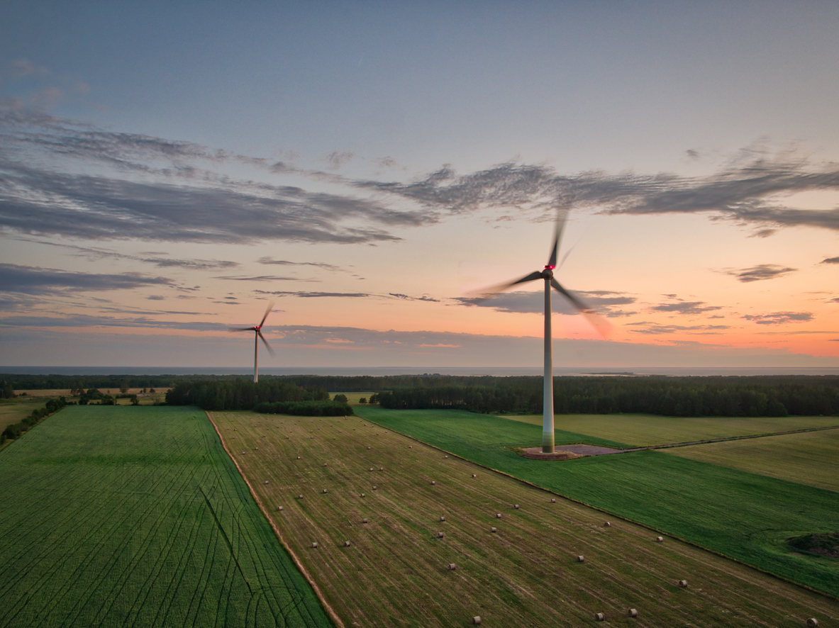 windmill in rural area