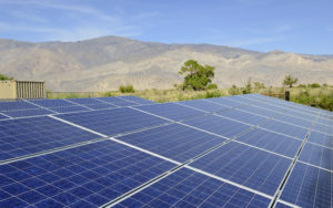 solar panels desert